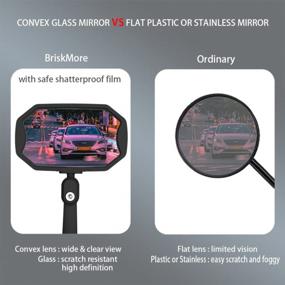 img 1 attached to Upgrade Your Cycling Experience With BriskMore'S 2022 High-Definition Convex Glass Bike Mirrors - Safe And Scratch Resistant Rearview For Mountain And E-Bikes - Get Yours Today!