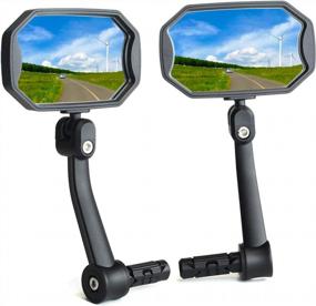 img 4 attached to Upgrade Your Cycling Experience With BriskMore'S 2022 High-Definition Convex Glass Bike Mirrors - Safe And Scratch Resistant Rearview For Mountain And E-Bikes - Get Yours Today!