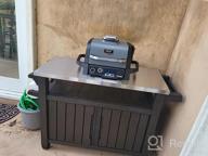 img 1 attached to Portable Outdoor Table And Storage Cabinet - Keter Unity XL With Hooks For Grill Accessories And Stainless Steel Top review by Jasmine Jimenez