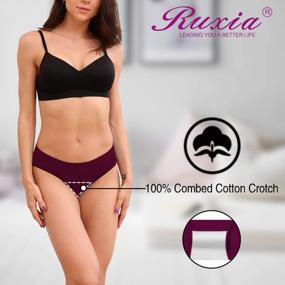 img 3 attached to R RUXIA Women'S Hipster Panties Seamless Low-Rise Cheekini Panty Soft Stretch Bikini Underwear (Multi Colors,Pack Of 5) …