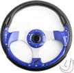 yehicy classic blue golf cart steering wheel for club car ds and precedent ezgo yamaha universal car racing/ golf cart steering wheel logo