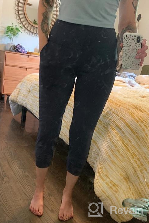 img 1 attached to Stylish And Functional: Ritiriko High Waist Capri Joggers For Women With Pockets - Perfect For Running, Yoga, And Lounging! review by Samantha Carlisle