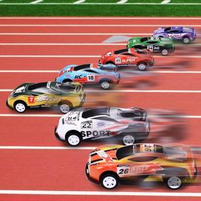 img 2 attached to Rev Up The Fun With 21 Pack Mini Die-Cast Pull Back Toy Cars – Ideal Party Favor, Goodie Bag Stuffer, Pinata Filler And Treasure Prize Box Toy For Boys And Girls Aged 2-5 Years Old!