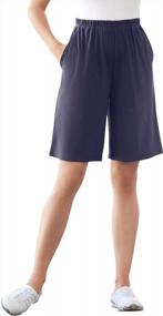img 4 attached to Woman Within Women'S Plus Size 7-Day Knit Short