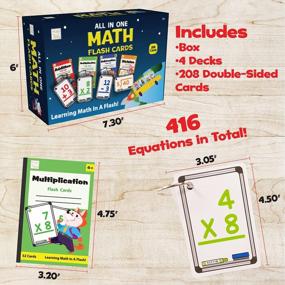 img 2 attached to Math Flash Cards For Kids - Addition, Subtraction, Multiplication & Division With Rings - Kindergarten To 4Th Grade