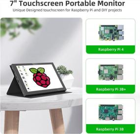 img 3 attached to 🍓 Raspberry APROTII 7" Portable HDMI Capacitive Touchscreen - AR 7+ [1024X600]