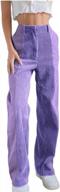 women's y2k velvet high waisted wide leg pants - casual elastic waist loose baggy straight palazzo fall winter logo