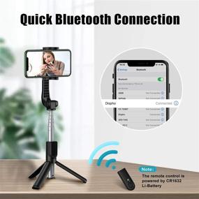 img 1 attached to 📸 Bcway Selfie Stick Tripod Bluetooth | Mini Compact Phone Tripod with Remote | Compatible with iPhone 13/13 Pro/Mini/12/12 Pro/11/11 Pro/XS/XR, Galaxy Note 20/S20 & More | Lightweight Travel Tripod