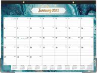 2023 desk calendar - 12 month large 22" x 17", jan 2023-dec 2023, tear off design, 2 corner protectors & hanging holes for writing blocks logo