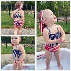 img 3 attached to 👙 Adorable Toddler Girl's Tassel Bikini Swimsuit Set - Perfect for Summertime Fun at the Beach!