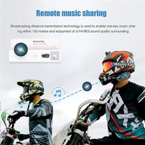 img 1 attached to 🏍️ FreedConn FX 10 - Motorcycle Helmet Bluetooth Communication System: Ultimate ATV/Dirt Bike Intercom with Music Sharing & IP67 Ultra-Thin Design - Grand Release!