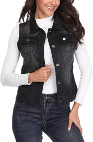 img 3 attached to 👗 MISS MOLY Distressed Classic Women's Coats, Jackets & Vests - Trendy Women's Clothing