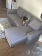 img 1 attached to Multi-Functional HONBAY Reversible Sleeper Sofa With L-Shape Design And Storage Chaise - Light Grey review by Robert Jaskolski