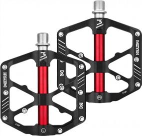 img 2 attached to Enhance Your Mountain Biking Experience With MZYRH Flat Alloy Pedals: Non-Slip, 3 Bearings, And Platform Types!