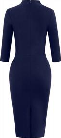 img 3 attached to Upgrade Your Office Style With The MUXXN Retro Bodycon Pencil Dress