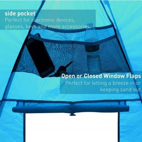 img 1 attached to Instant Beach Sun Shelter: Enjoy The Outdoors With Easy Go Umbrella Tent!