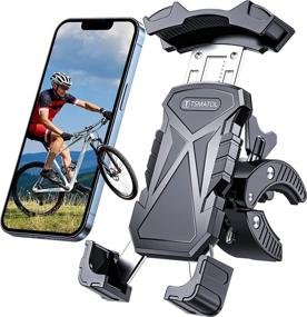 img 4 attached to Universal Motorcycle Phone Holder for Bike - Bike Mount for iPhone 13, Samsung Galaxy S21, and More!