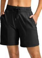 stay comfortable and sturdy with soothfeel women's 7-inch quick dry hiking cargo shorts logo