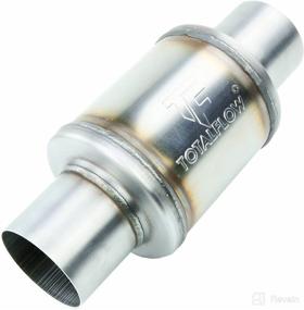 img 4 attached to 🔧 TOTALFLOW 20320 Straight Through Universal Exhaust Muffler - 409 Stainless Steel - 3.5 Inch Inner Diameter Inlet/Outlet: Enhanced Performance and Durability for Optimal Exhaust Flow
