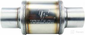 img 3 attached to 🔧 TOTALFLOW 20320 Straight Through Universal Exhaust Muffler - 409 Stainless Steel - 3.5 Inch Inner Diameter Inlet/Outlet: Enhanced Performance and Durability for Optimal Exhaust Flow