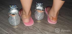img 7 attached to FUNNA Girls Dress Shoes: Sparkly Flats for Princess Costume, Flower Wedding Party & More!