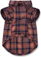 ctilfelix plaid dog shirt: adorable pet t-shirt for small dogs & cats - halloween/thanksgiving apparel логотип