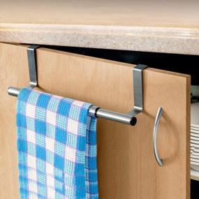 img 1 attached to Efficient Over Door Towel Bar With Anti-Slip Scratch Protection And Extendable Length: Artmoon Stainless Steel Towel Rail For Cupboard, Drawer Or Cabinet