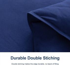 img 1 attached to Queen Comforter - ACCURATEX Navy Blue Down Alternative Fill Duvet Insert, Soft & Lightweight All Season With Corner Tabs, Machine Washable 90X90 Inches