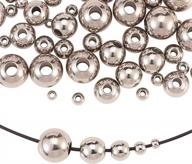 danlingjewelry stainless steel round metal beads in various sizes for diy jewelry making logo