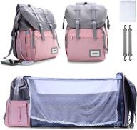 👶 multi-functional diaper bag backpack with changing station for boys and girls: a must-have baby bag logo