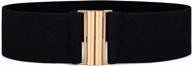 women's elastic belts for dresses vintage black waist belt wide cinch belt logo