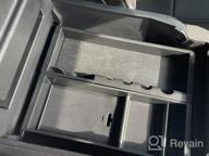 img 1 attached to Maximize Your Storage With JDMCAR Center Console Organizer For Ford F-Series And Expedition (Bucket Seats) - Red Trim review by James Townsend