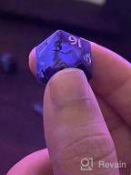 img 1 attached to Experience The Magic With UDIXI'S Handmade Natural Gemstone D&D Dice Set In Dark Purple Cat'S Eye review by Ricardo Anderson