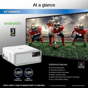img 3 attached to Epson EF-100 Smart Laser Projector With Android TV White