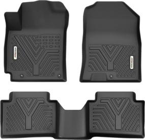 img 4 attached to YITAMOTOR Floor Mats Compatible Protection Interior Accessories ... Floor Mats & Cargo Liners