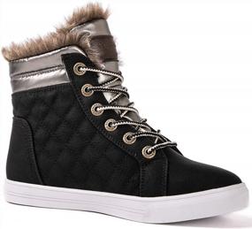 img 2 attached to Stay Stylish And Warm With GLOBALWIN Women'S Furry Sneaker Boots For Winter