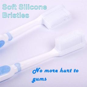 img 3 attached to Bacteria-Fighting Toothbrush with Gentle Silicone Bristles