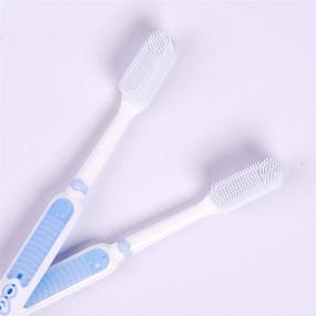 img 1 attached to Bacteria-Fighting Toothbrush with Gentle Silicone Bristles