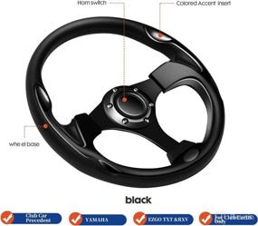 img 1 attached to DoonMi Universal Steering Wheel Black