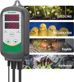 img 2 attached to 🌡️ Inkbird WiFi ITC-308 Digital Temperature Controller: Advanced Aquarium Thermostat with Waterproof Sensor for Heater and Cooler