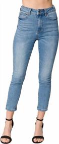 img 3 attached to Slip Into Style With MixMatchy'S Classic High Waisted Skinny Denim Jeans For Women