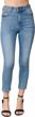 slip into style with mixmatchy's classic high waisted skinny denim jeans for women logo