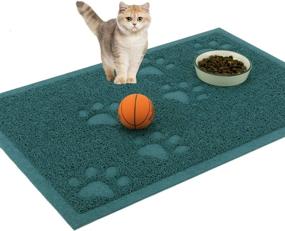 img 4 attached to 🐾 URDOGSL Cat Litter Mat: Premium Durable Trapping Mat for Litter Boxes - Water Resistant, Scatter Control, Non-Slip Backing - Easy to Clean!