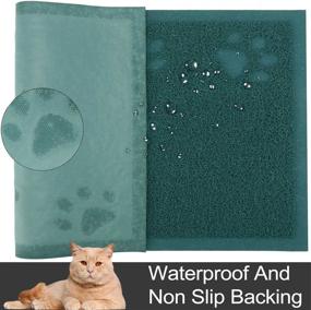 img 1 attached to 🐾 URDOGSL Cat Litter Mat: Premium Durable Trapping Mat for Litter Boxes - Water Resistant, Scatter Control, Non-Slip Backing - Easy to Clean!