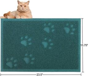 img 3 attached to 🐾 URDOGSL Cat Litter Mat: Premium Durable Trapping Mat for Litter Boxes - Water Resistant, Scatter Control, Non-Slip Backing - Easy to Clean!