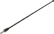 🔍 antennamastsrus - premium 9 inch black short antenna for honda goldwing gl1800 (2001-2018) - effective wind noise reduction - durable spring steel build - high-quality stainless steel threading logo