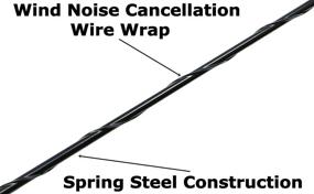 img 1 attached to 🔍 AntennaMastsRus - Premium 9 Inch Black Short Antenna for Honda Goldwing GL1800 (2001-2018) - Effective Wind Noise Reduction - Durable Spring Steel Build - High-Quality Stainless Steel Threading