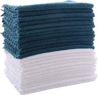 🧽 ultimate kitchen towel bundle: 12 pack extra absorbent coral fleece dish towels - soft cleaning wipes for superb absorption - 15 × 25 inch logo