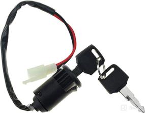 img 1 attached to WOOSTAR 2 Wire Ignition Key Switch Lock Replacement for 50cc-250cc Electrical Scooter Go Kart ATV 4 Wheeler Quad - Pack of 2