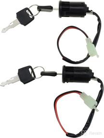 img 4 attached to WOOSTAR 2 Wire Ignition Key Switch Lock Replacement for 50cc-250cc Electrical Scooter Go Kart ATV 4 Wheeler Quad - Pack of 2